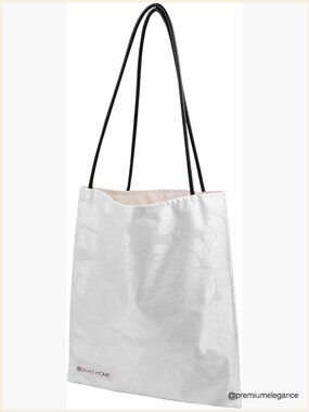Jacquard Tote Bag with Zipper Inner Pocket Handmade Hobo